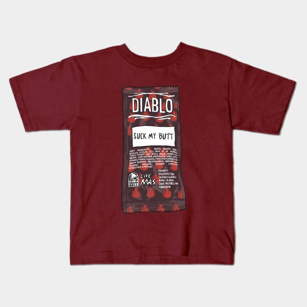 Diablo Hoe Kids T-Shirt by brooklynmpls